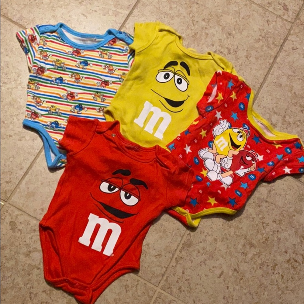 3 months m&ms bodysuit/onesie